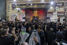 موكب العتبتين المقدستين يحيي ذكرى شهادة الإمام الحسن العسكري (عليه السلام) في سامراء