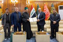 العتبة العباسية المقدسة تدعو العتبة الكاظمية المقدسة لحضور فعاليات أسبوع الإمامة الثالث
