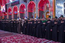 موكب العتبتين المقدستين يحيي ذكرى شهادة الإمام علي الهادي (عليه السلام)