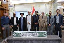 مؤسّسة الوافي تُهدي مكتبة العتبة الحسينية المقدسة النسخة النهائية من موسوعة فتوى الدفاع الكفائي