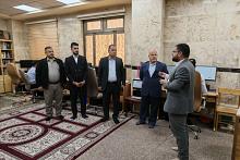 قسم الشؤون الفكرية يستقبل وفدين من جامعة الكوفة ويعرفهم بمشاريعه الثقافية