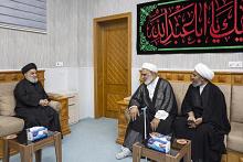 سماحة السيد الصافي يستقبل معتمد المرجعية الدينية في باكستان