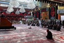 شعبة الخطابة تقيم مجلس عزاء في صحن مرقد أبي الفضل العباس (عليه السلام)