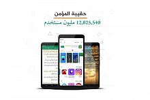 تطبيقُ حقيبة المؤمن يتخطّى (12) مليون مستخدم ويتربّع على صدارة أمثاله من التطبيقات