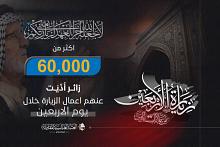 قسم الإعلام: أكثر من (69) ألف زائر أدّيت لهم زيارة الأربعين المخصوصة بالنيابة