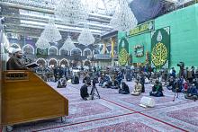 المؤمنون يشاركون في قراءة دعاء الندبة عند مرقد أبي الفضل العباس (عليه السلام)