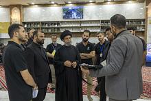 المشرف على قسم الإعلام يطّلع على جهود العاملين في المركز الإعلامي لزيارة الأربعين