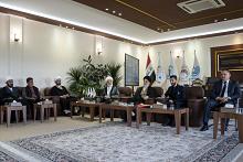 سماحة السيد الصافي يستقبل وفدًا من عوائل الشهداء الإيرانيين ويؤكد أهمية الصبر والثبات على العقيدة