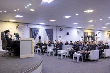 موكب العتبتين المقدّستين يستقبل وفدًا أكاديميًا من كلية الإمام الكاظم (عليه السلام)