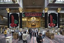 بالصور.. ملامح الحزن تخيم على أرجاء العتبة العباسية بذكرى شهادة السيدة الزهراء (عليها السلام)