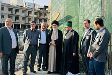 السيد الصافي يطّلع على آخر أعمال مشروع صحن أمّ البنين (عليها السلام)
