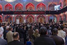 العتبة العباسية المقدسة تقيم مجلس عزاء بذكرى شهادة السيدة الزهراء (عليها السلام) في الصحن الشريف