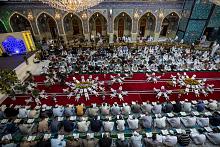 حضورٌ وتفاعلٌ قرآنيّ لجلسات الختمة القرآنيّة المرتّلة في صحن مرقد أبي الفضل العبّاس (عليه السلام)