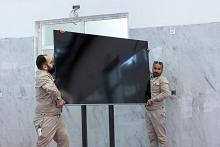 قسم المشاريع ينشر مجموعة من شاشات العرض في قاعات مجمع ابي الفضل العباس (عليه السلام) الخدمي