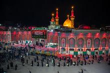 مواكب العزاء الكربلائية تحيي ذكرى شهادة أمير المؤمنين (عليه السلام) عند العتبتين المقدستين