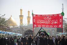 موكب أهالي كربلاء يستذكر شهادة الإمام الصادق (عليه السلام)
