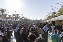 المواكب العزائية تحيي ذكرى شهادة السيدة الزهراء (عليها السلام) في كربلاء
