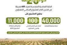  العتبة العباسية المقدسة تضيف 600 فسيلة من النخيل النادر لمشروع الساقي الصحراوي