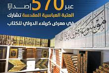 العتبة العباسية تشارك بمعرض كربلاء للكتاب عبر 570 إصدارًا