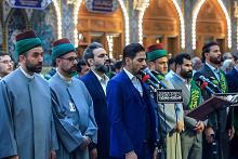 ابتهاجاً بولادة السيّدة زينب.. خدمةُ العتبة العبّاسية المقدّسة يؤدّون مراسيم الممارسة العبادية