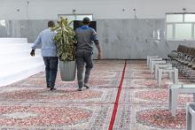 مشاتل الكفيل تزيّن مجمّع أبي الفضل العباس (عليه السلام) بالورود