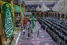 تيمّناً بولادة الصادقَينِ.. خدمةُ العتبة العبّاسية المقدّسة يؤدّون مراسيم الممارسة العبادية