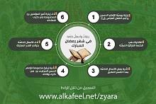 زياراتٌ وأعمالٌ خاصّة في شهر رمضان تؤدّى نيابةً كلّ يوم