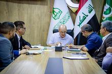 اللجنة العلمية لمؤتمر فتاوى الدفاع المقدسة السادس تناقش البحوث المشاركة في جلساته البحثية