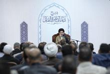 أستاذ الحوزة العلمية العلامة السيد أحمد الصافي يلقي المحاضرة العلمية الثامنة لشرح دعاء أبي حمزة الثمالي في شهر رمضان المبارك 1446هـ