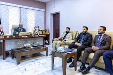 العتبة العباسية المقدسة تقدم دعوة لجامعة القادسية للمشاركة في الحفل المركزي لتخرج طلبة الجامعات العراقية