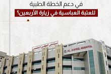 ما دور مستشفى الكفيل في دعم الخطة الطبية للعتبة العباسية في زيارة الأربعين؟ 