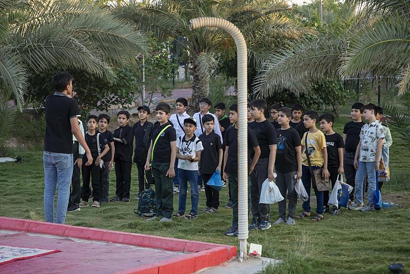 الحزام الأخضر الجنوبي الأول يقدم خدماته لـ 150 ناشئًا من جمعية كشافة الكفيل