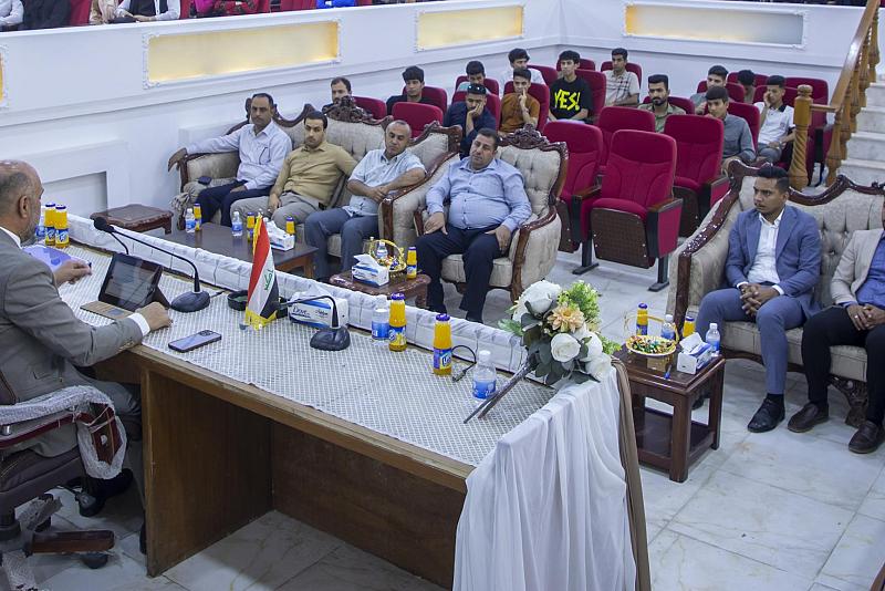 قسم العلاقات العامة يقدم ورشة ثقافية لمنسقي فتية الكفيل في جامعة القادسية