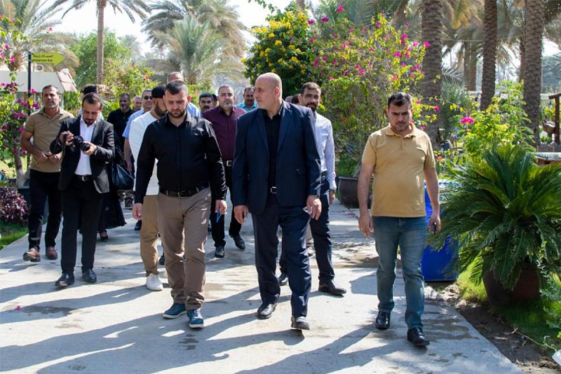 بهدف تبادل الخبرات ... وفد من زراعة ديالى يزور مشاريع العتبة العباسية المقدسة 