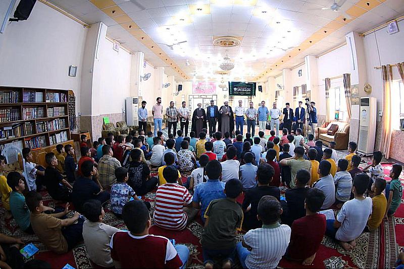 وفد المجمَع العلمي يواصل متابعة الدورات القرآنيّة الصيفيّة في صلاح الدين