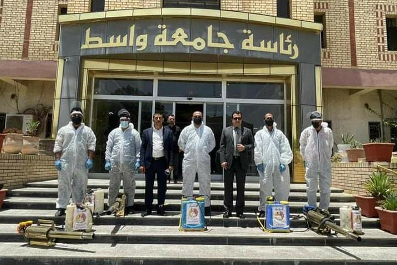 ملاكاتُ فرقة العبّاس تُنفّذ حملةً واسعة للتعفير في جامعة واسط