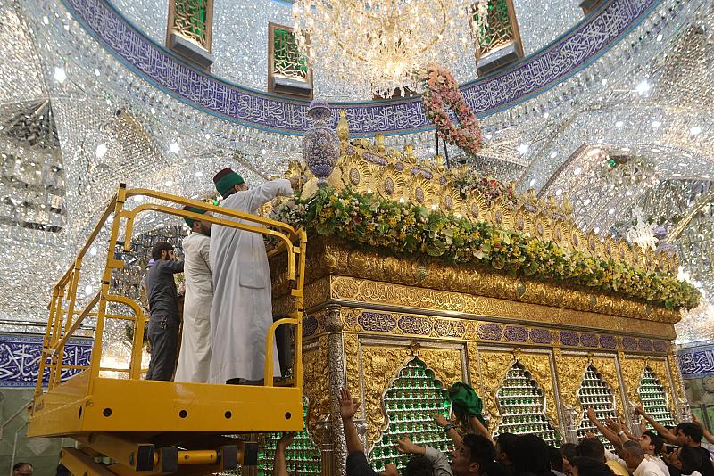 نشر معالم الاحتفال في العتبة العباسية بمناسبة عيد الغدير الأغر