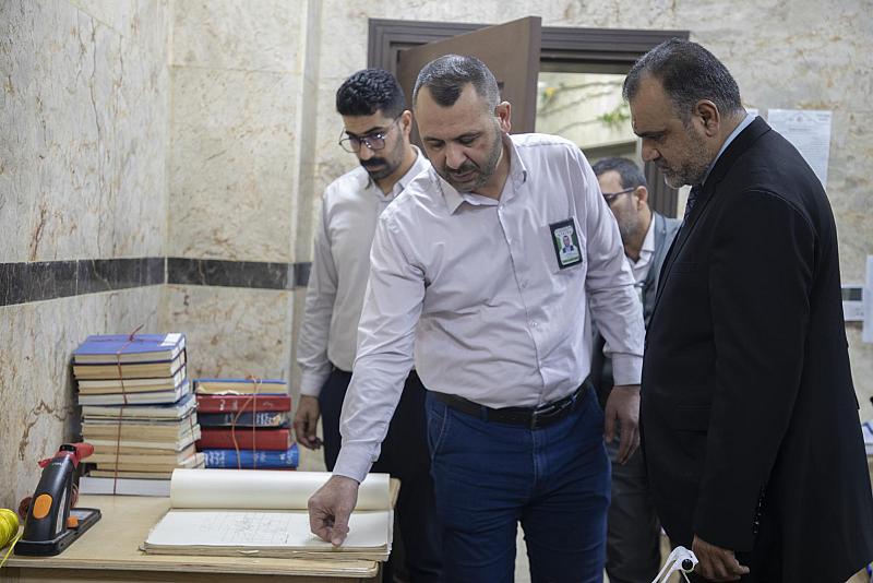 قسم الشؤون الفكرية يستقبل وفدًا من جامعة جابر بن حيان الطبية