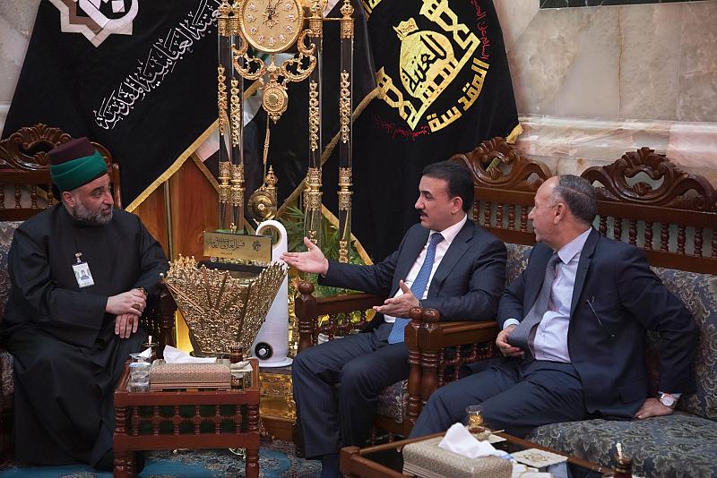 الأمين العام للعتبة العباسية يستقبل وزير التربية ويطلعه على المشاريع التربوية