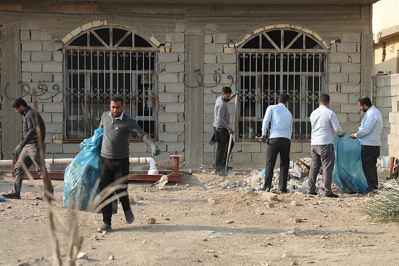 العتبة العباسية تطلق حملتها السنويّة لتنظيف مداخل كربلاء