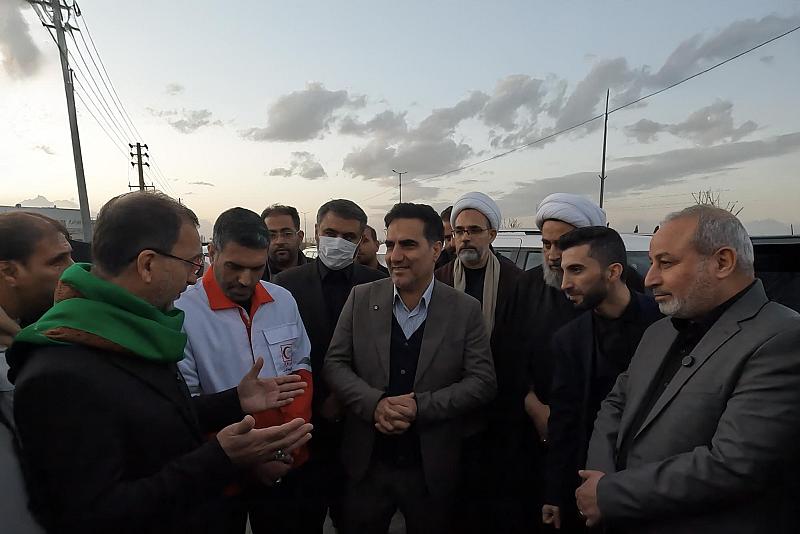 وفد العتبة العباسية المقدسة: توزيع المساعدات إلى المتضررين أُجري بالتنسيق مع مكتب المرجعية العليا في مدينة قم