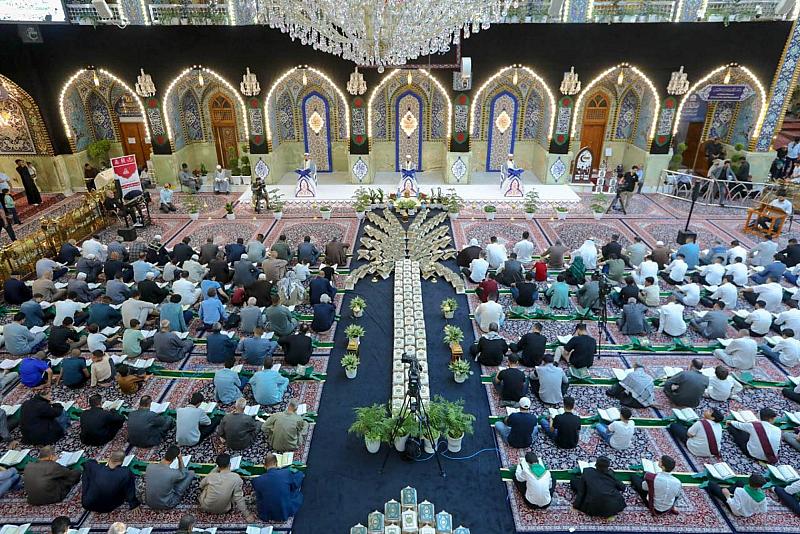 قراء المجمع العلمي يشاركون بإحياء المحافل والختمات القرآنية في العتبات المقدسة