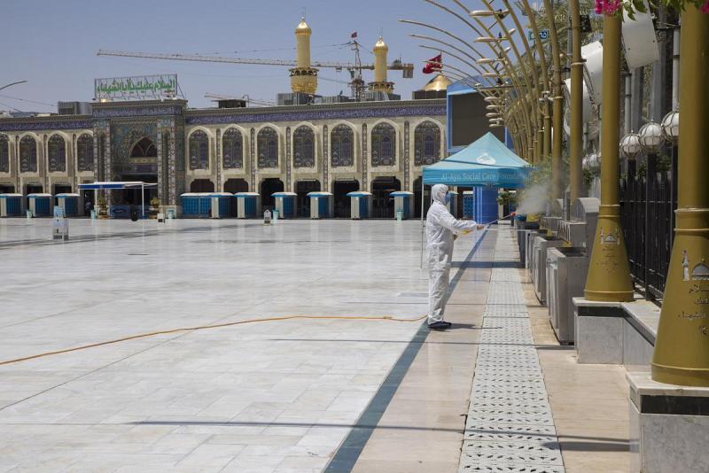 منطقة ما بين الحرمَيْن الشريفَيْن تشهد حملةًواسعة للتعفير والتعقيم