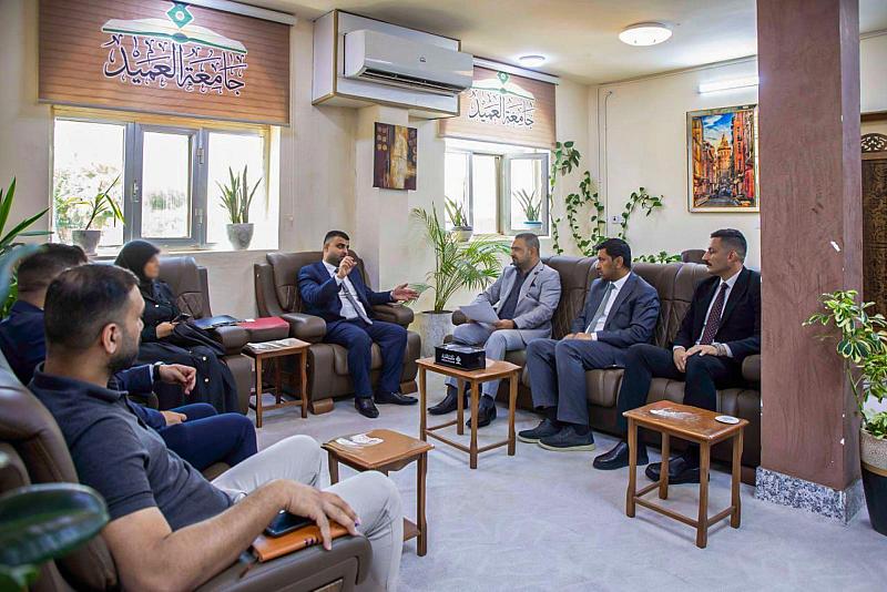 جامعة العميد تبحث تعزيز التعاون مع النقابة العراقية للتدريب والتطوير