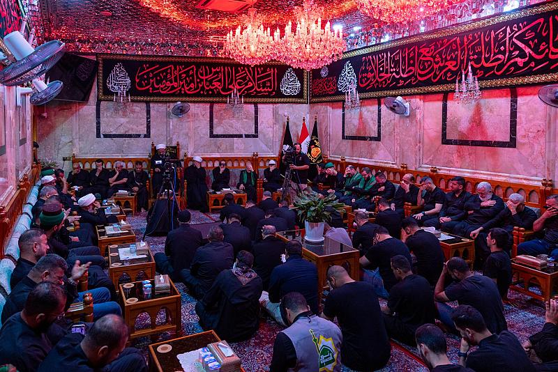 بحضور متوليها الشرعي.. العتبة العباسية المقدسة تقيم مجلس عزاء لاستذكار مصائب أهل البيت (عليهم السلام) ومظلوميتهم