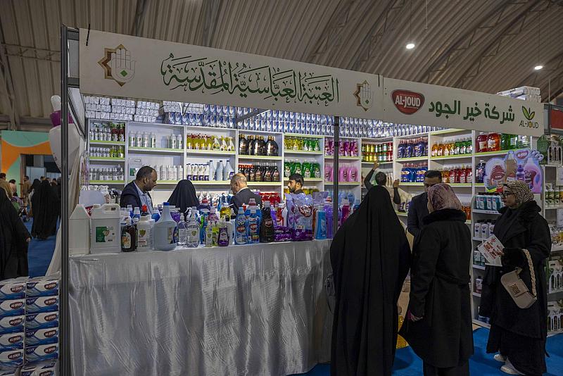شركة خير الجود تعرض نتاجاتها من الأسمدة والمنظفات في معرض النجف الدولي للتسوق