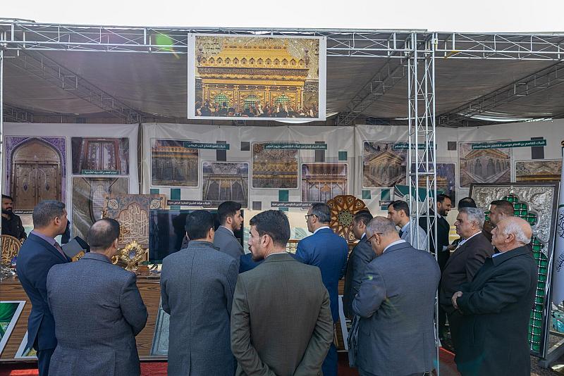 العتبة العباسية المقدسة تشارك في معرض حرف البناء والعمارة بجامعة كربلاء