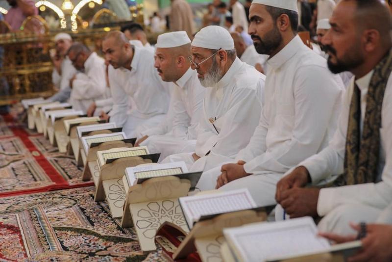 عرشُ التلاوةِ يُواصلُ محافلَه القرآنيّة في صحن مرقد أبي الفضل العبّاس (عليه السلام)