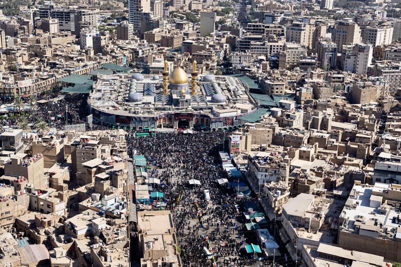 حصرياً من المركز الخبري ...صور جوية لمدينة كربلاء المقدسة