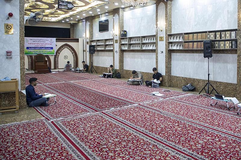 طلبة المدارس يشيدون بخدمات العتبة العبّاسية المقدّسة المقدّمة لهم خلال فترة المراجعة للامتحانات النهائية
